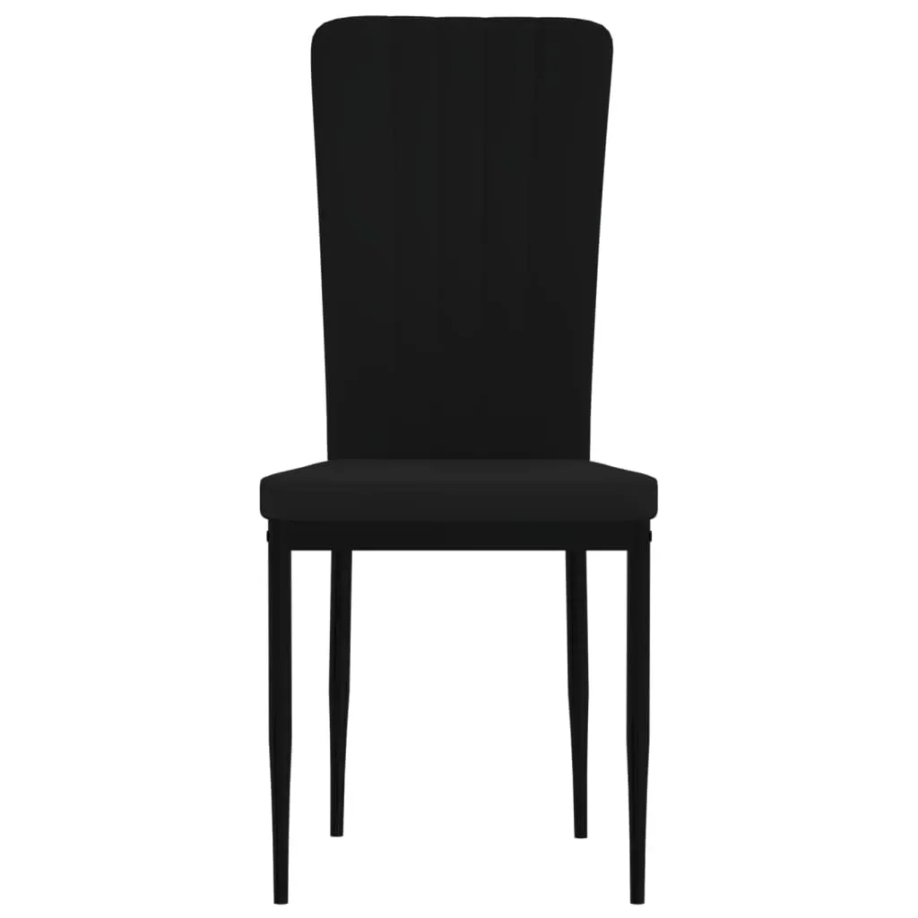 Dining Chairs 4 pcs Black Velvet Price