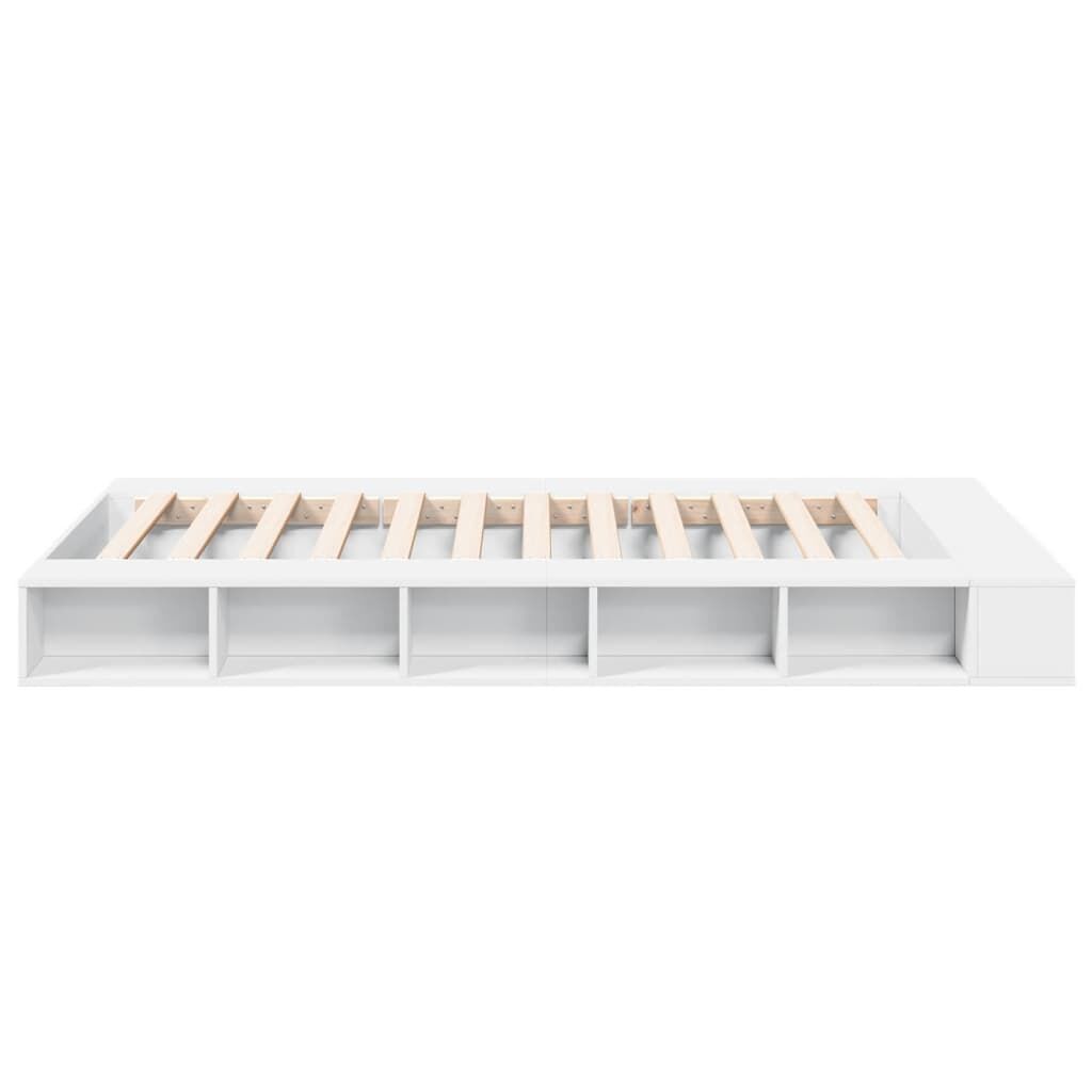 Bed Frame without Mattress White 135x190 cm Price