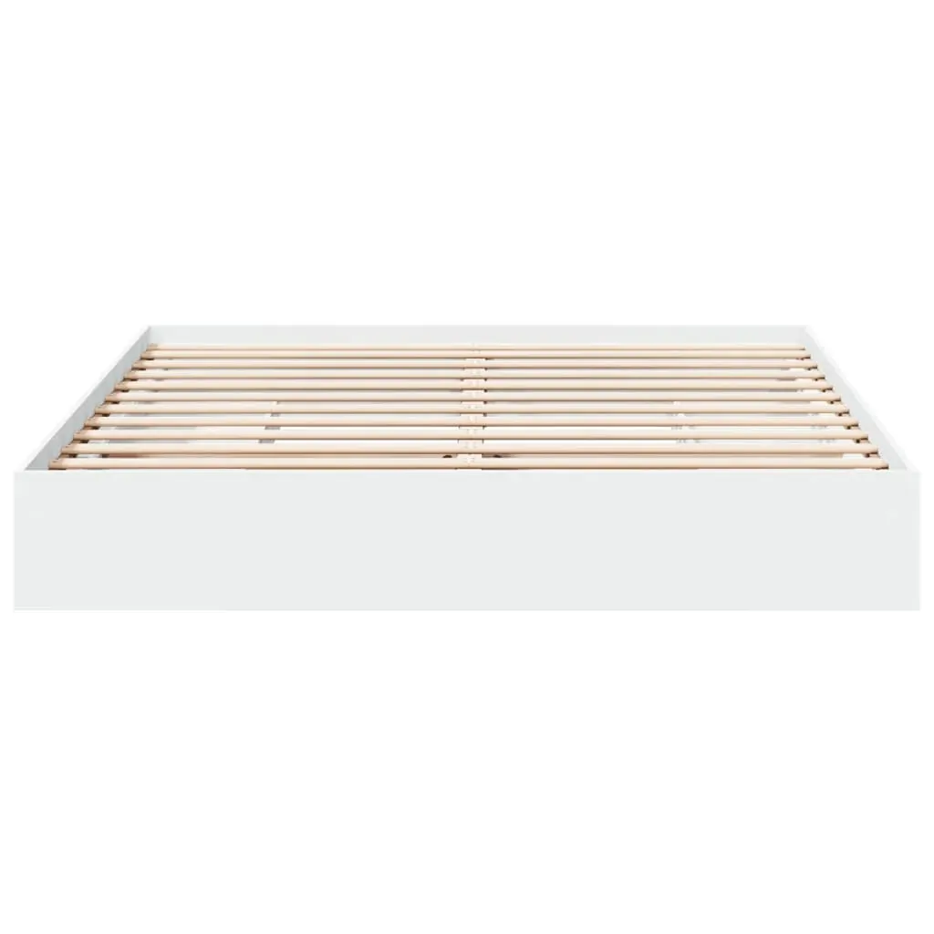 Bed Frame with Drawers without Mattress White 183x203 cm King Price