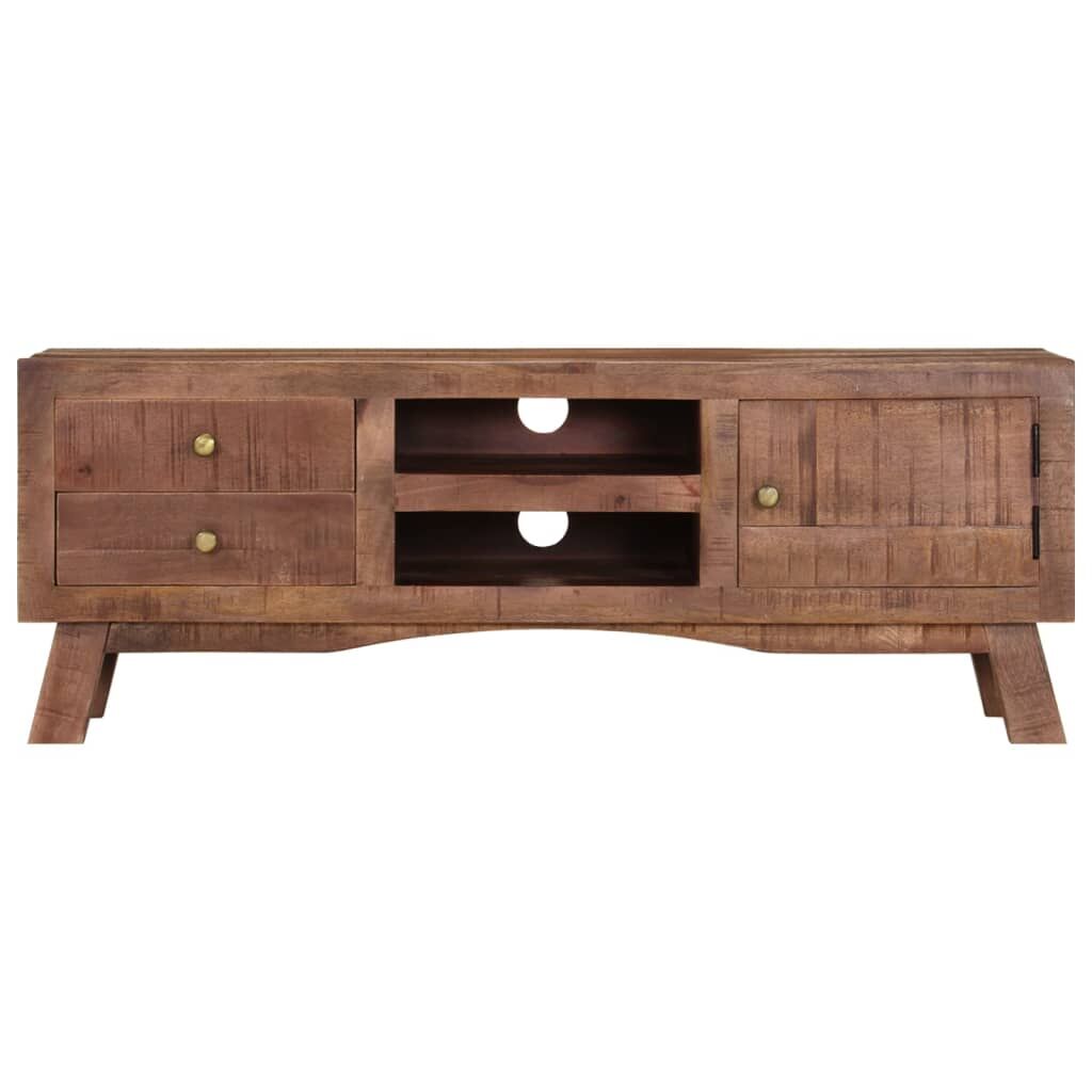 TV Cabinet 110x30x40 cm Rough Mango Wood Price