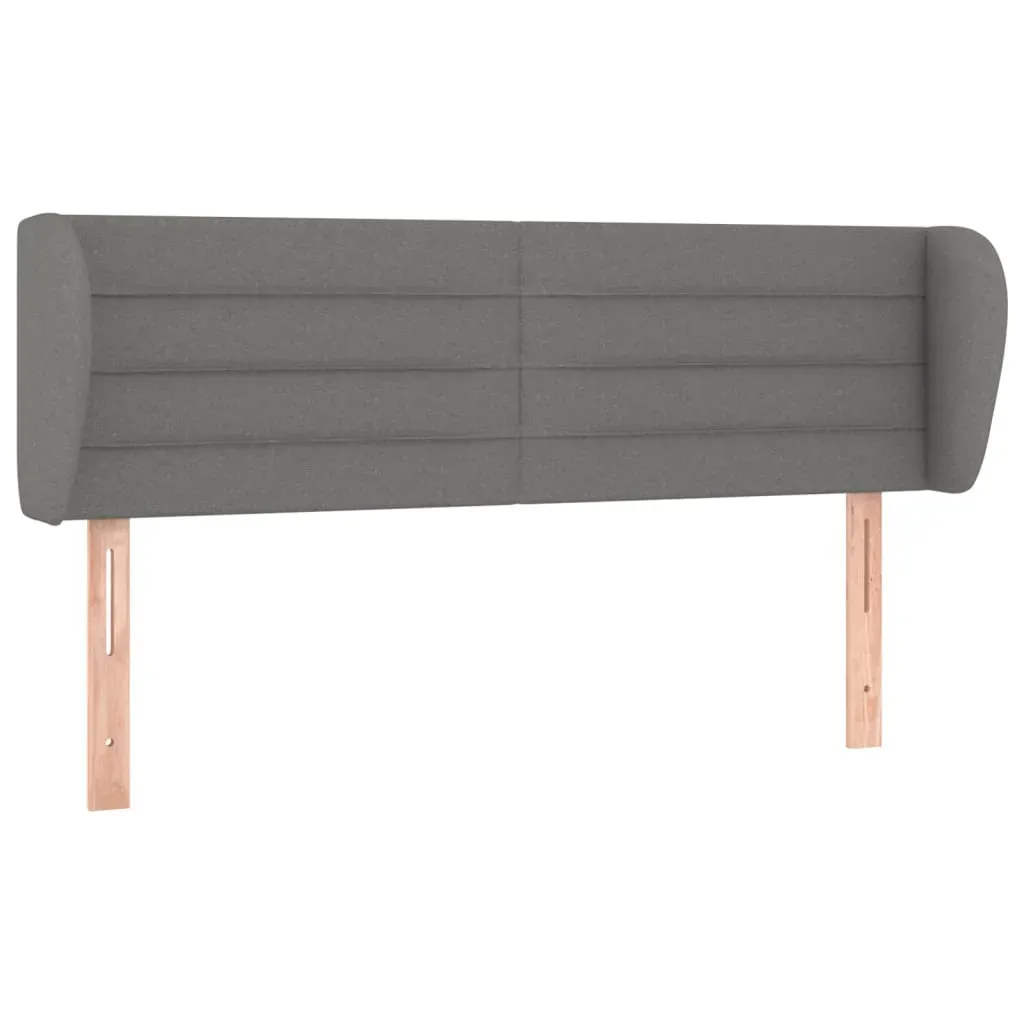 Box Spring Bed with Mattress Dark Grey 153x203 cm Queen Size Fabric Price