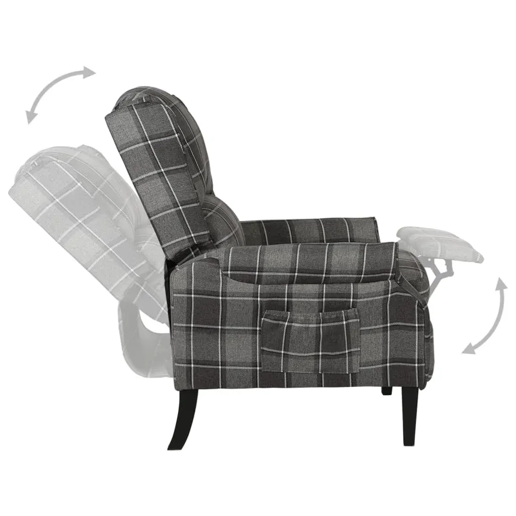 Reclining Chair Grey Fabric Price