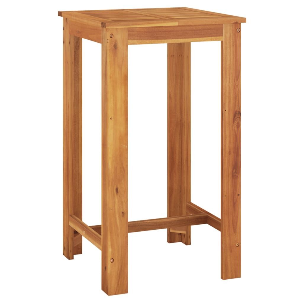 5 Piece Garden Bar Set Grey Solid Wood Acacia and Poly Rattan Price