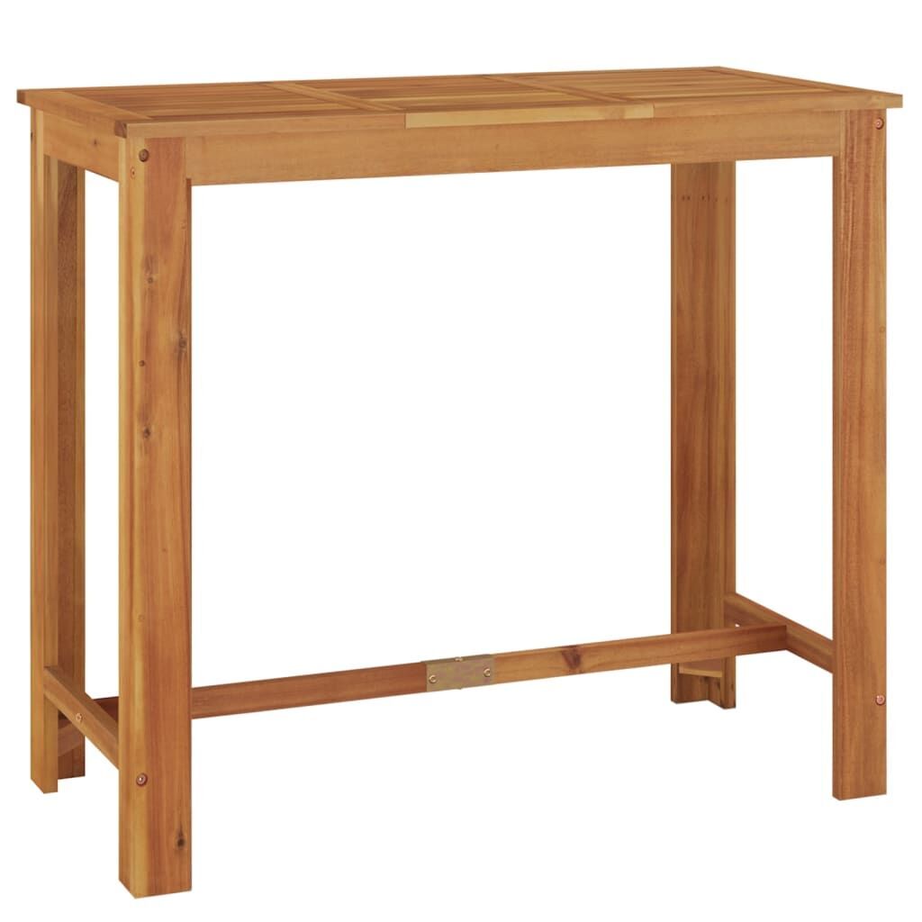5 Piece Garden Bar Set Black Solid Wood Acacia and Poly Rattan Price