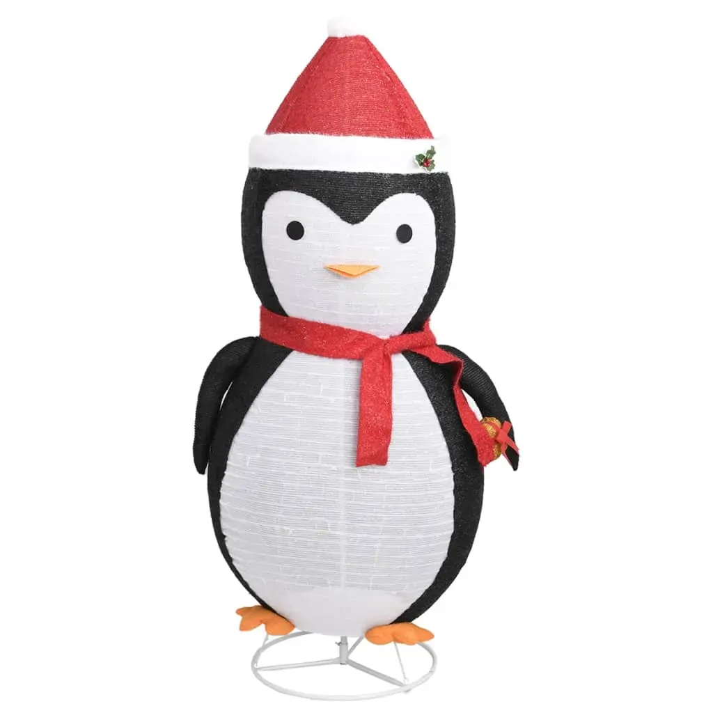 Decorative Christmas Snow Penguin Figure LED Luxury Fabric 180cm Price