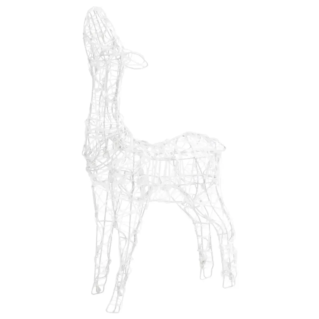 Acrylic Reindeer Family Christmas Decoration 160 LED Warm White Price