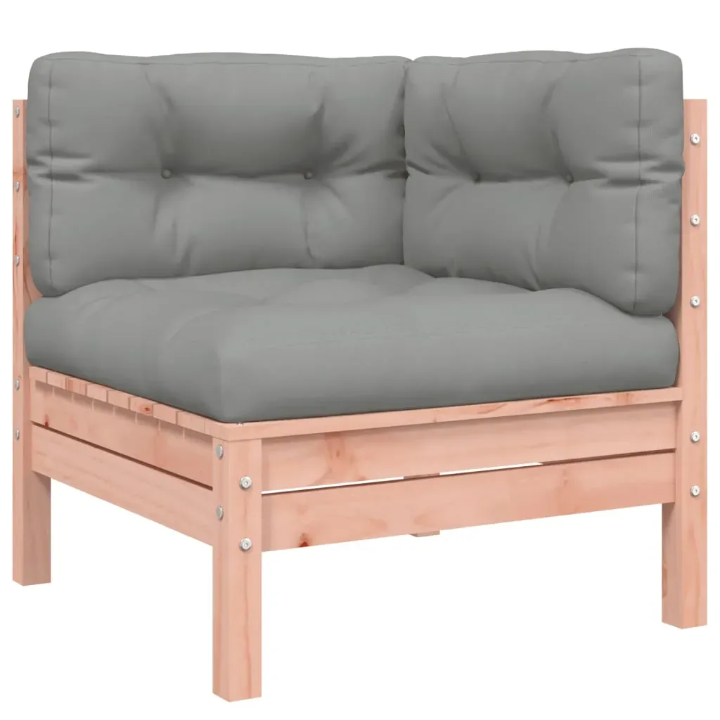 4 Piece Garden Sofa Set with Cushions Solid Wood Douglas Fir Price
