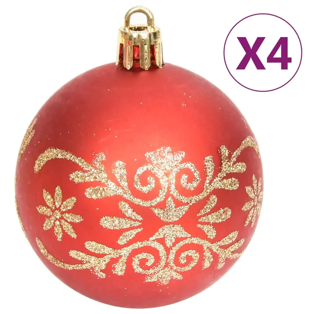 70 Piece Christmas Bauble Set Gold and Red Price