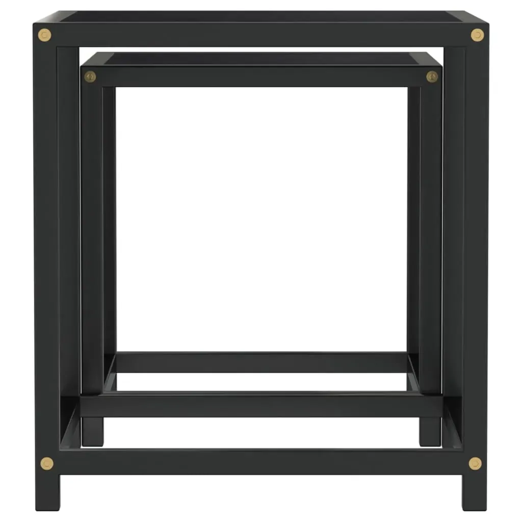 Tea Tables 2 pcs MDF Black Price