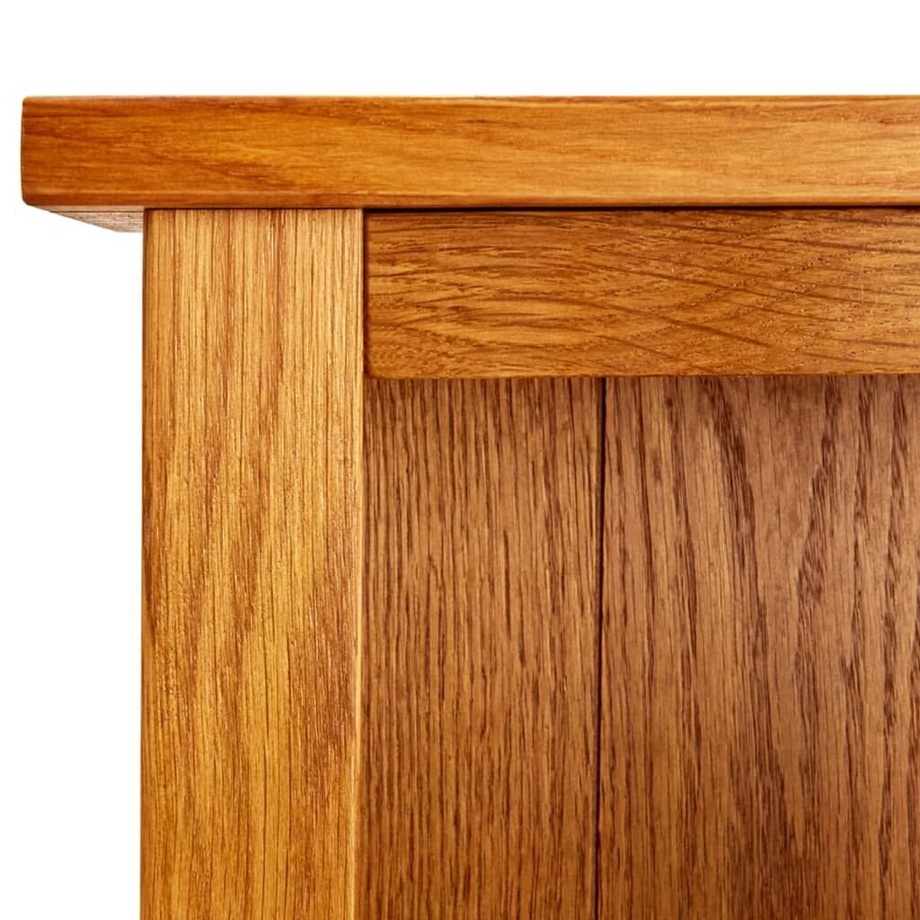 7-Tier Bookcase 60x22x200 cm Solid Oak Wood Price