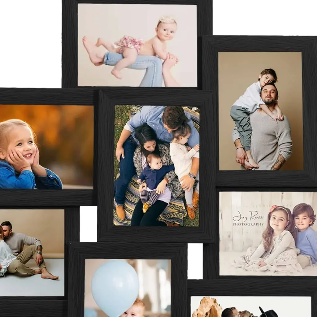 Collage Photo Frame for Picture 10 pcs 13x18 cm Black MDF Price
