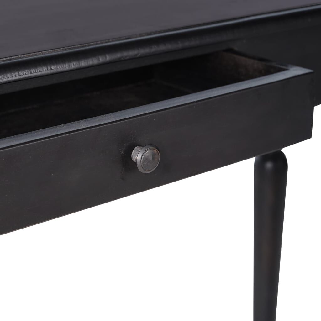 Console Table Light Black 110x30x75 cm Solid Mahogany Wood Price