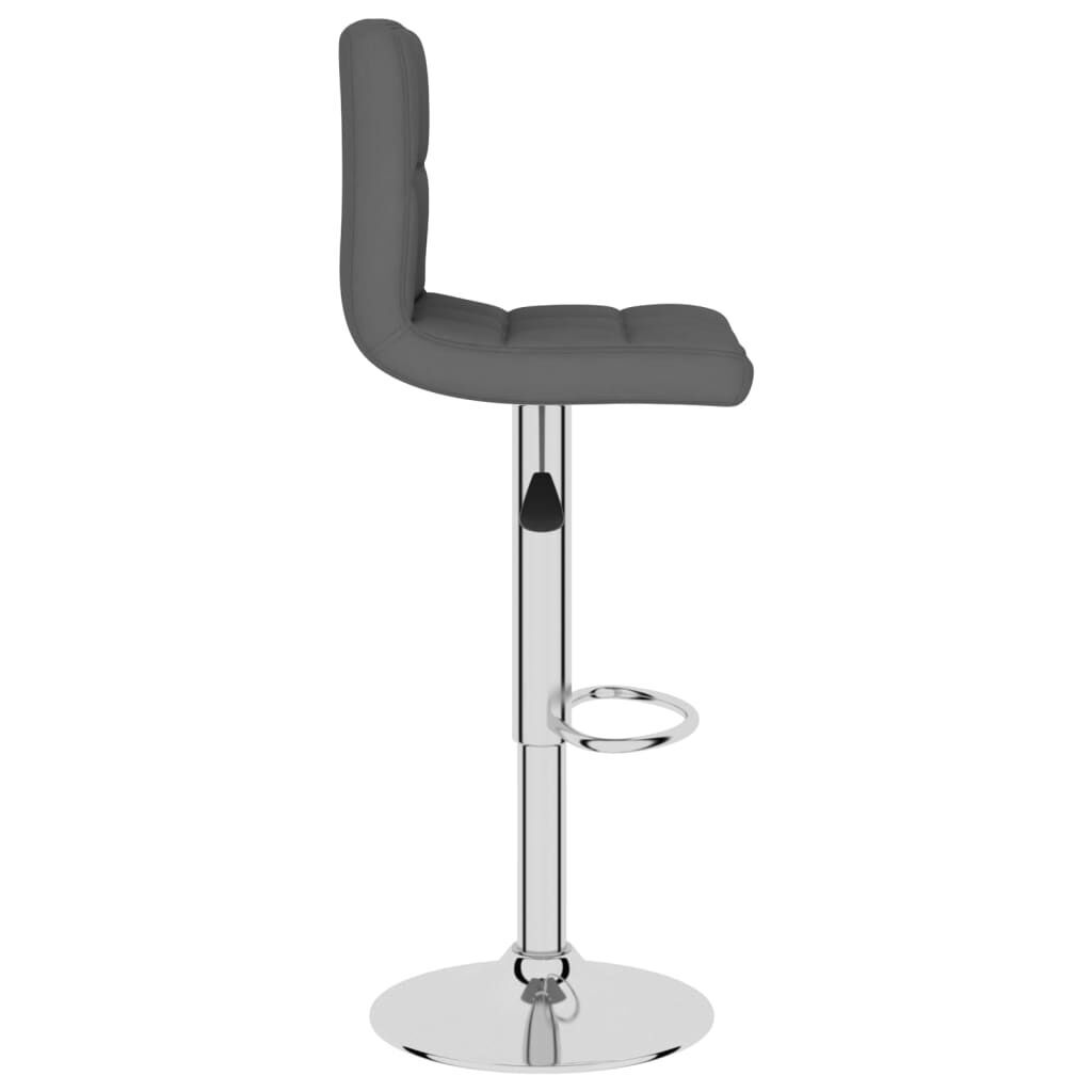 Bar Stools 2 pcs Dark Grey Fabric Price