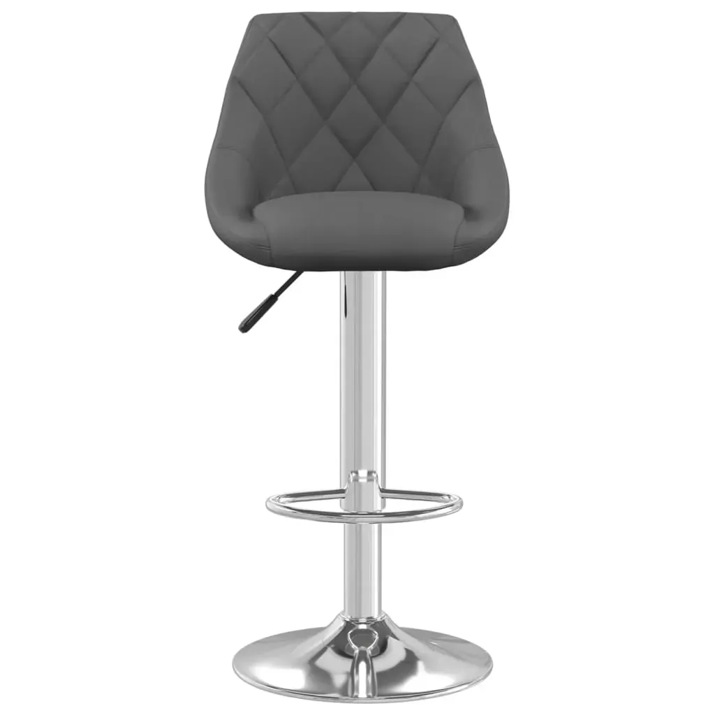 Bar Stool 2 Pcs Dark Grey Velvet Price