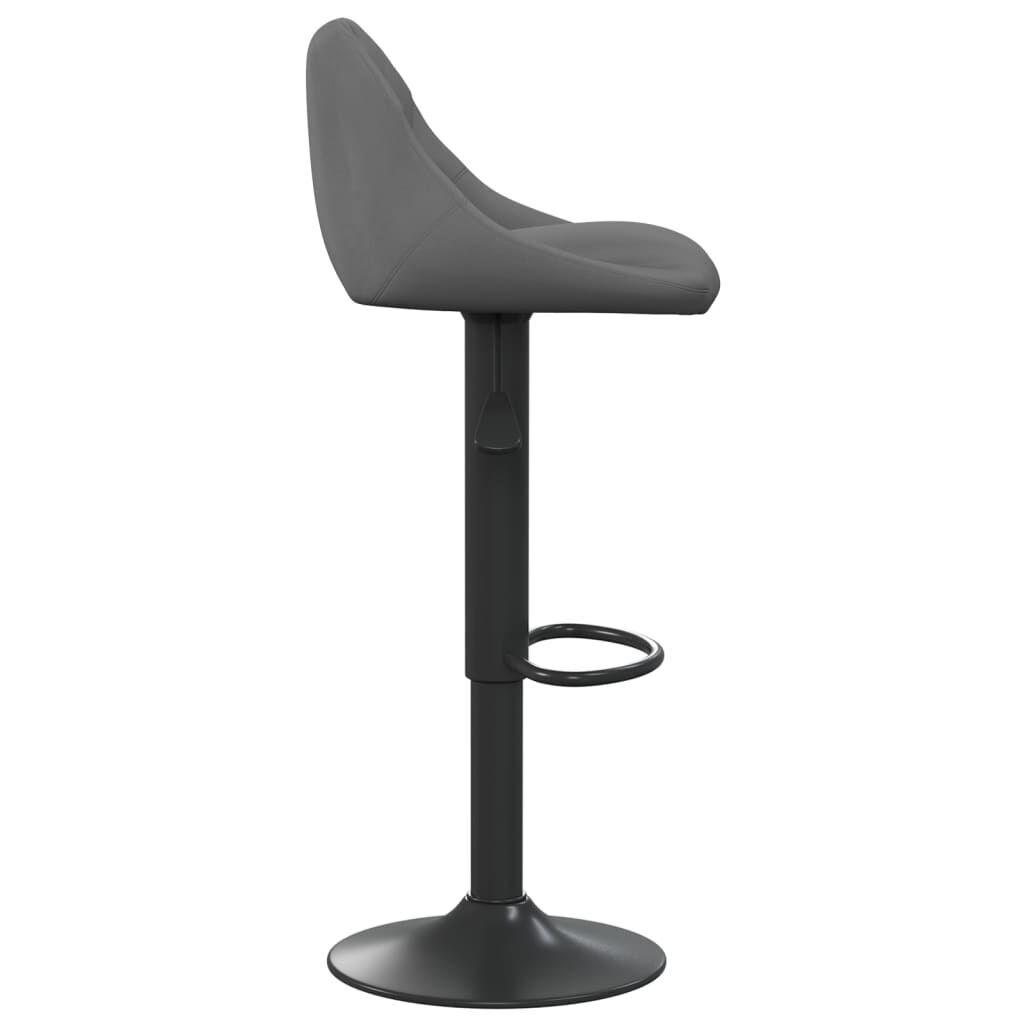 Bar Stools 2 pcs Dark Grey Velvet Price
