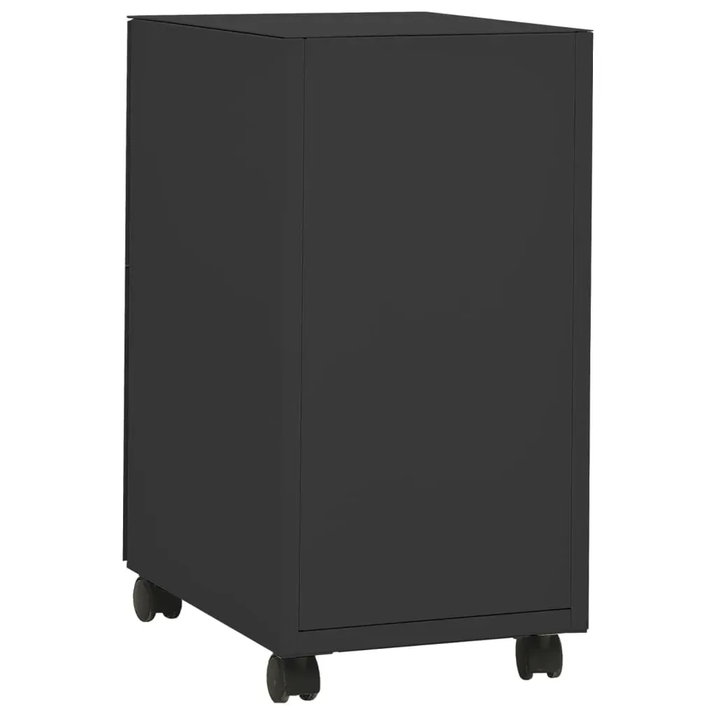 Mobile File Cabinet Anthracite 30x45x59 cm Steel Price