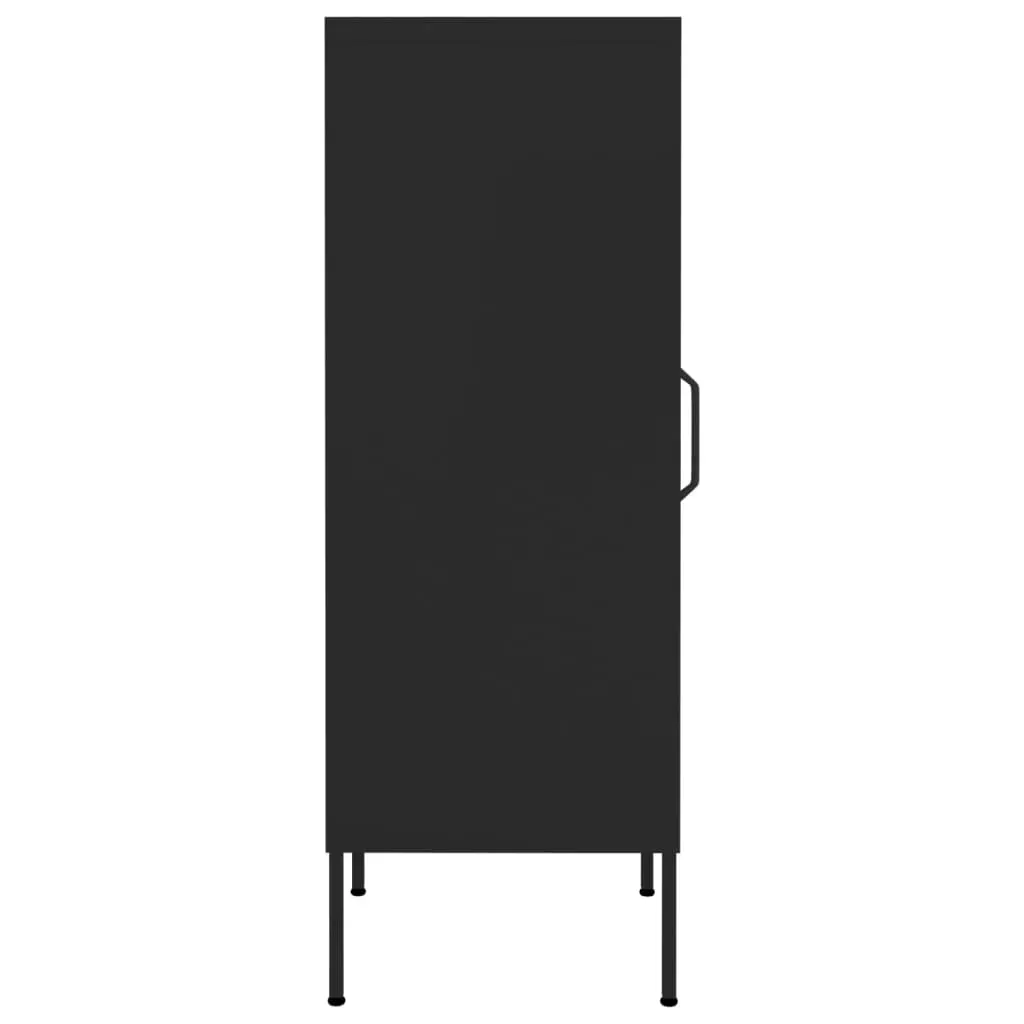 Storage Cabinet Black 42.5x35x101.5 cm Steel Price