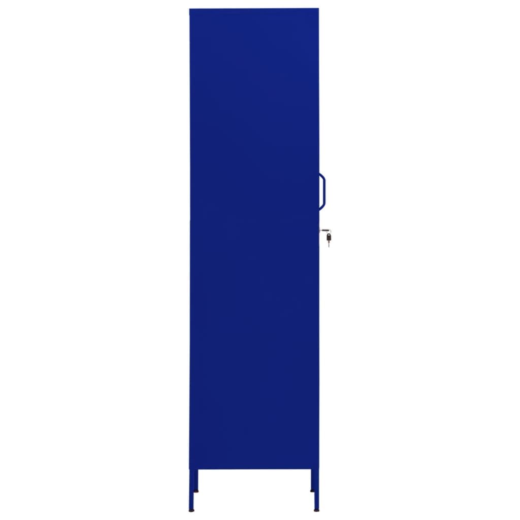 Locker Cabinet Navy Blue 35x46x180 cm Steel Price