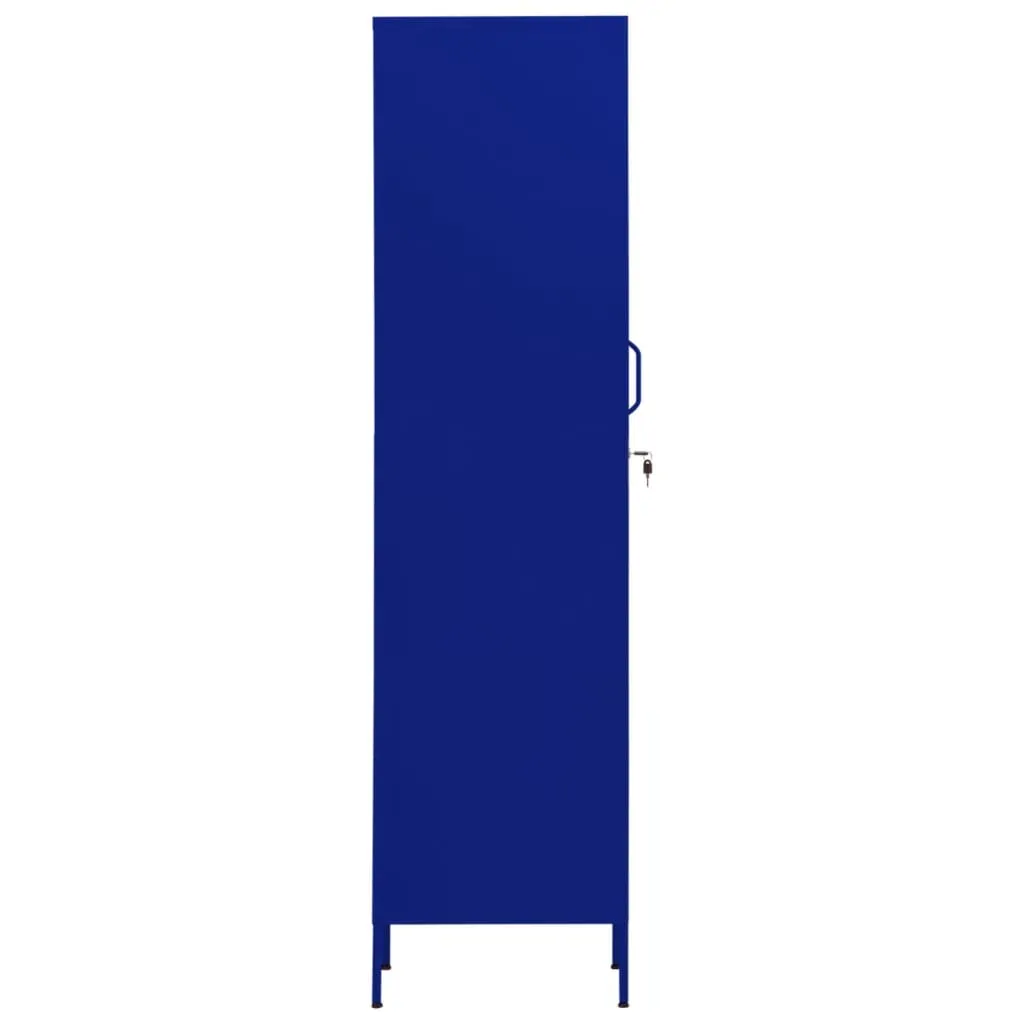 Locker Cabinet Navy Blue 35x46x180 cm Steel Price