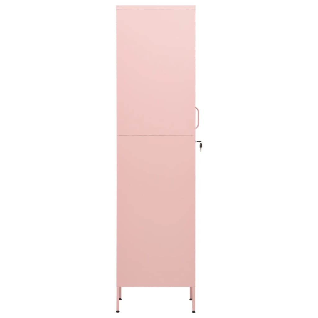 Locker Cabinet Pink 35x46x180 cm Steel Price
