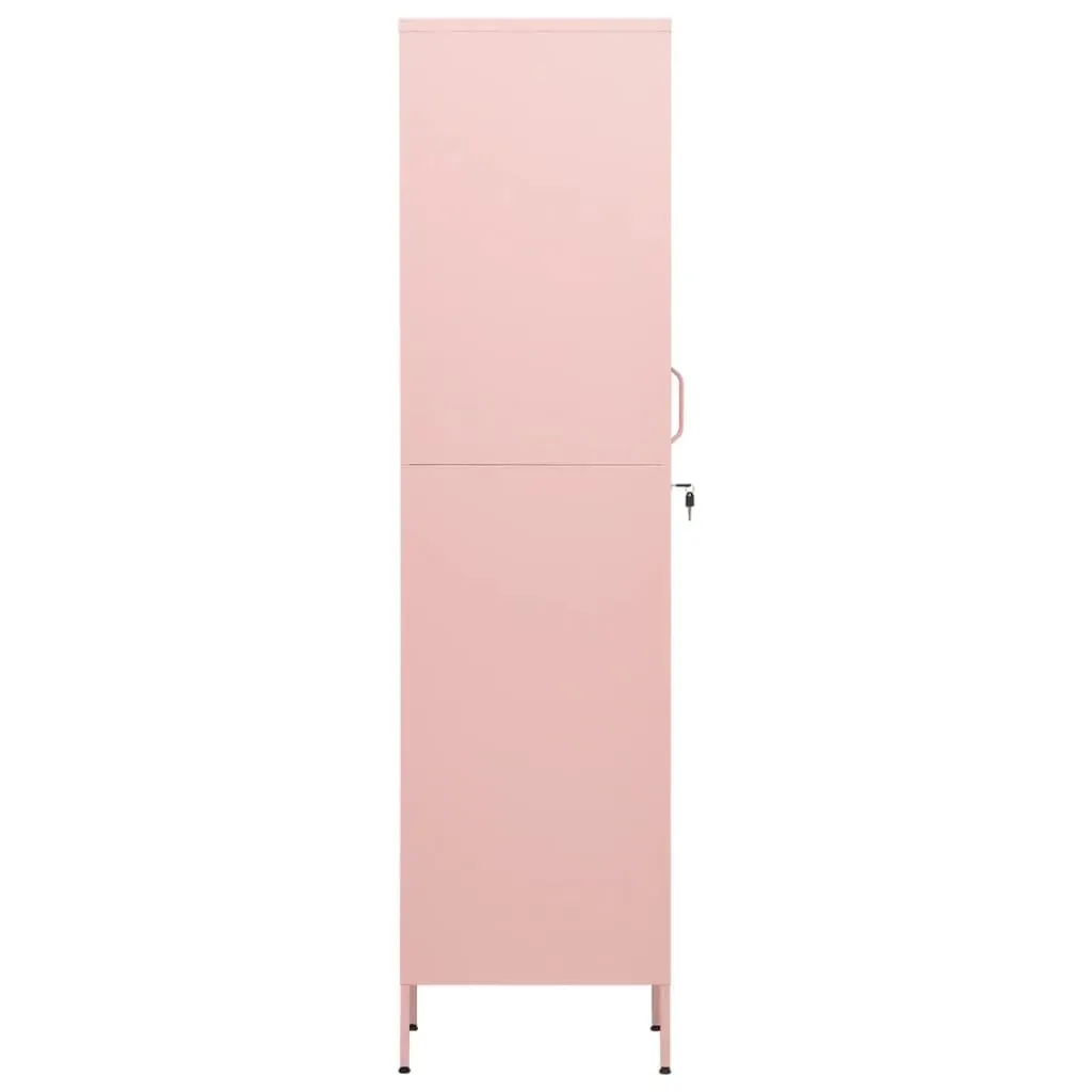 Locker Cabinet Pink 35x46x180 cm Steel Price