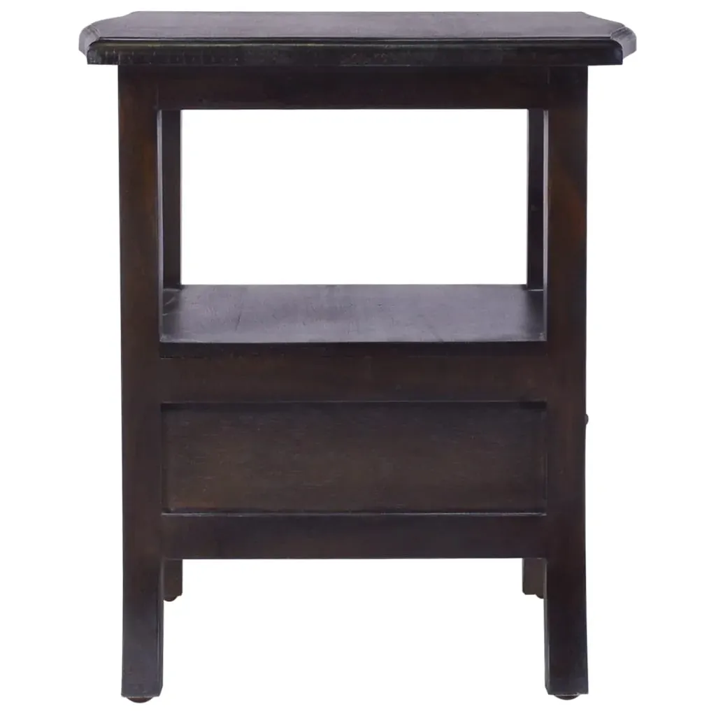 Bedside Cabinet Light Black 40x40x45 cm Solid Wood Mahogany Price