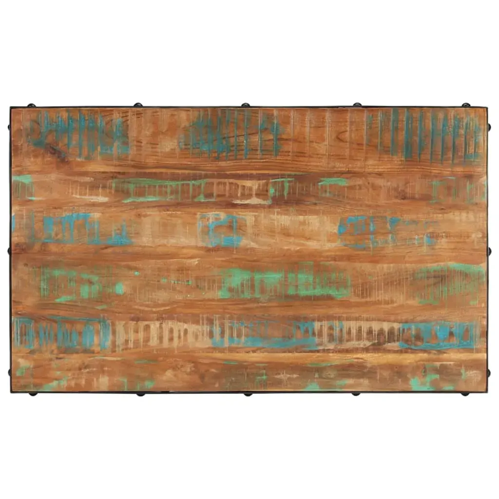 Coffee Table with Wheels 100x60x26 cm Solid Wood Reclaimed Price