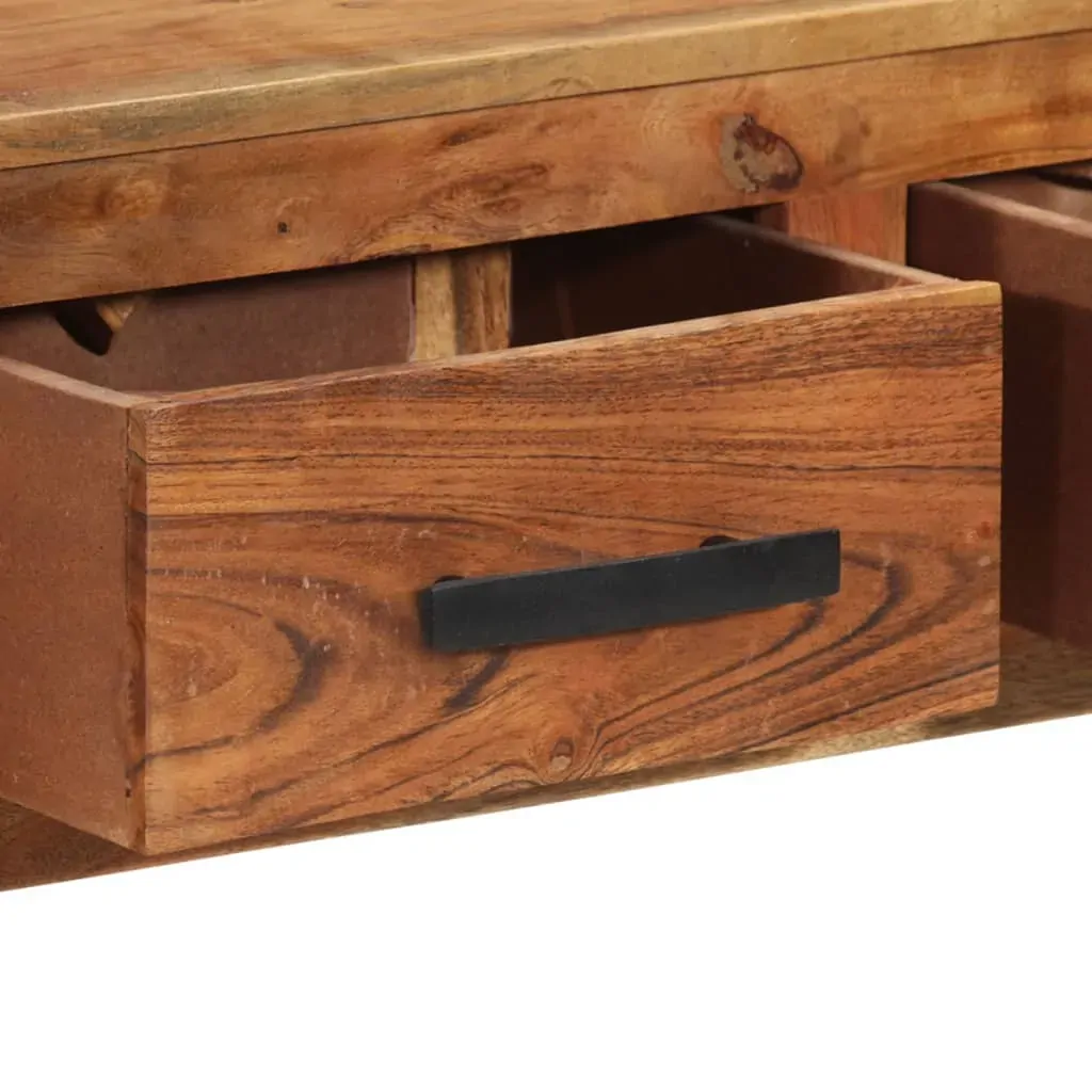 Sideboard with 3 Drawers 110x30x80 cm Solid Wood Acacia Price