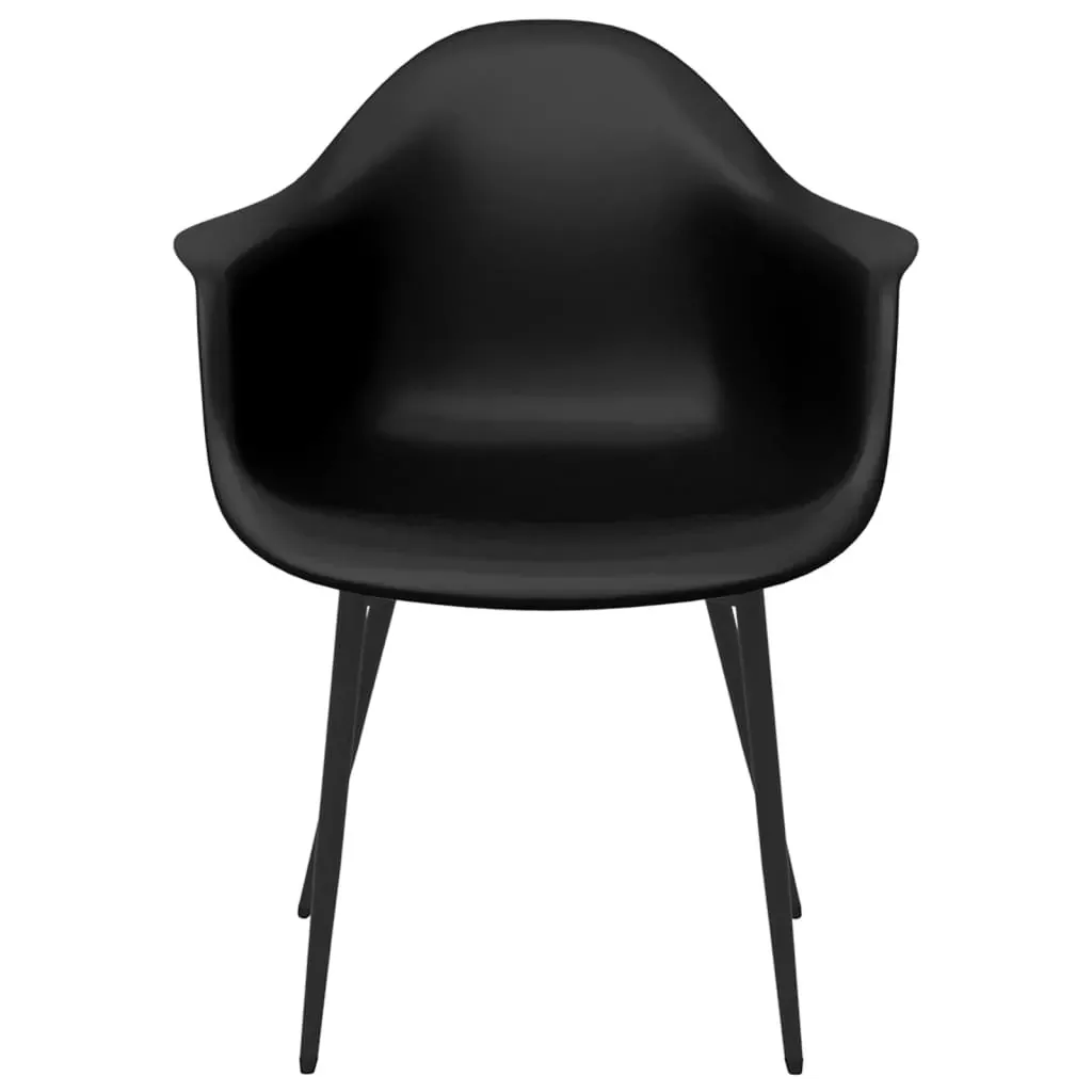 Dining Chairs 4 pcs Black PP Price