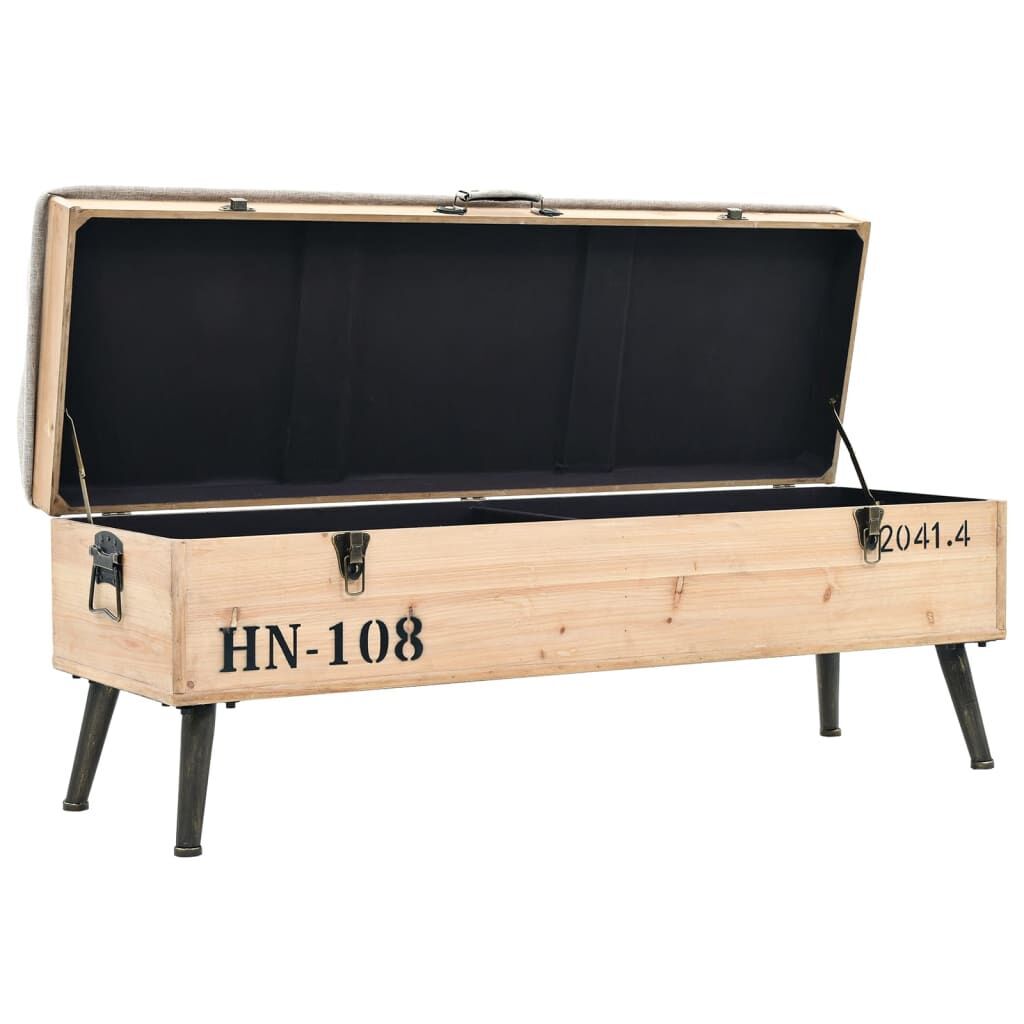 Storage Bench 110 cm Solid Firwood Price