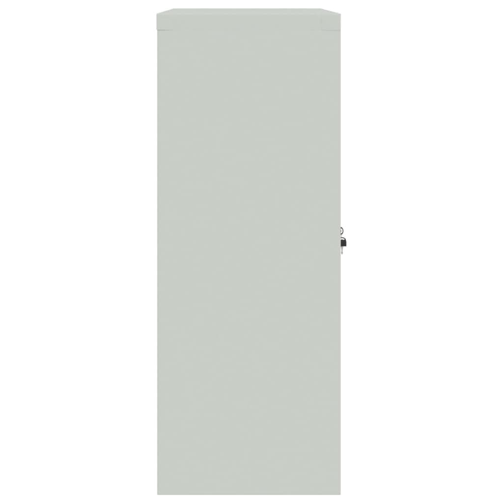 File Cabinet Light Grey 90x40x105 cm Steel Price