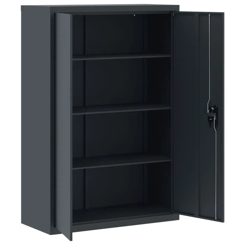 File Cabinet Anthracite 90x40x140 cm Steel Price