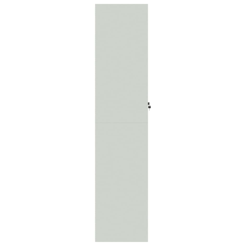 File Cabinet Light Grey 90x40x180 cm Steel Price