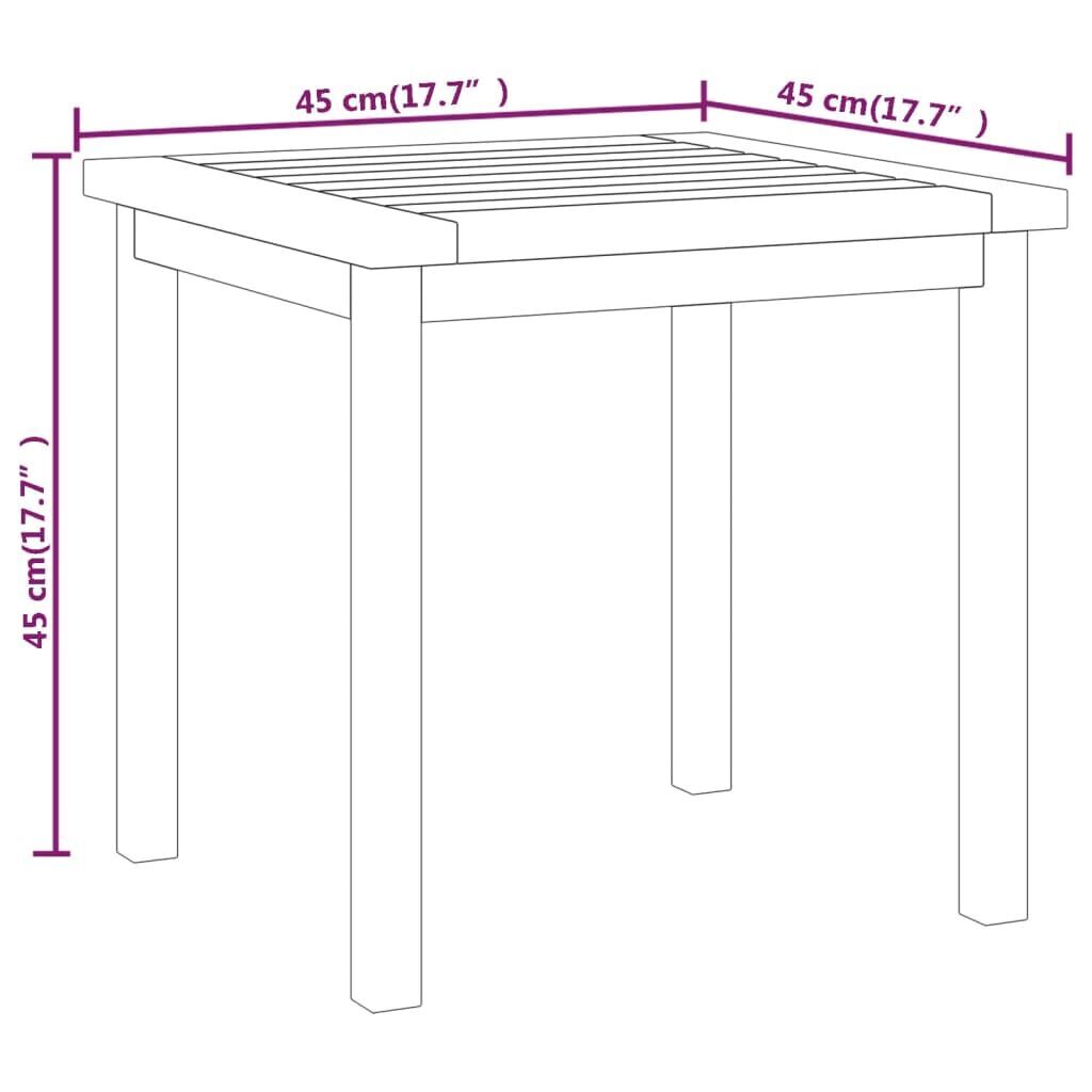 Side Table 45x45x45 cm Solid Wood Teak Price