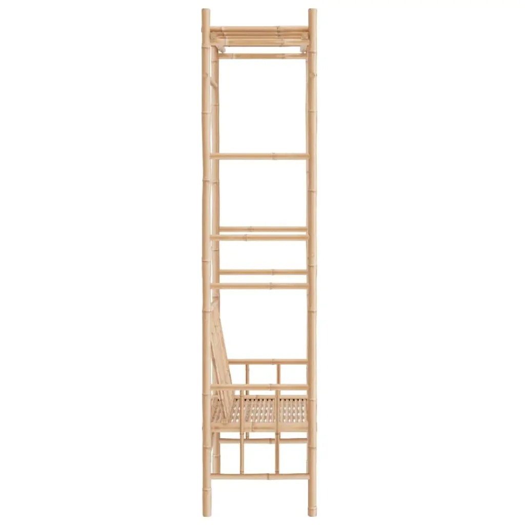Garden Bench with Pergola 116 cm Bamboo Price