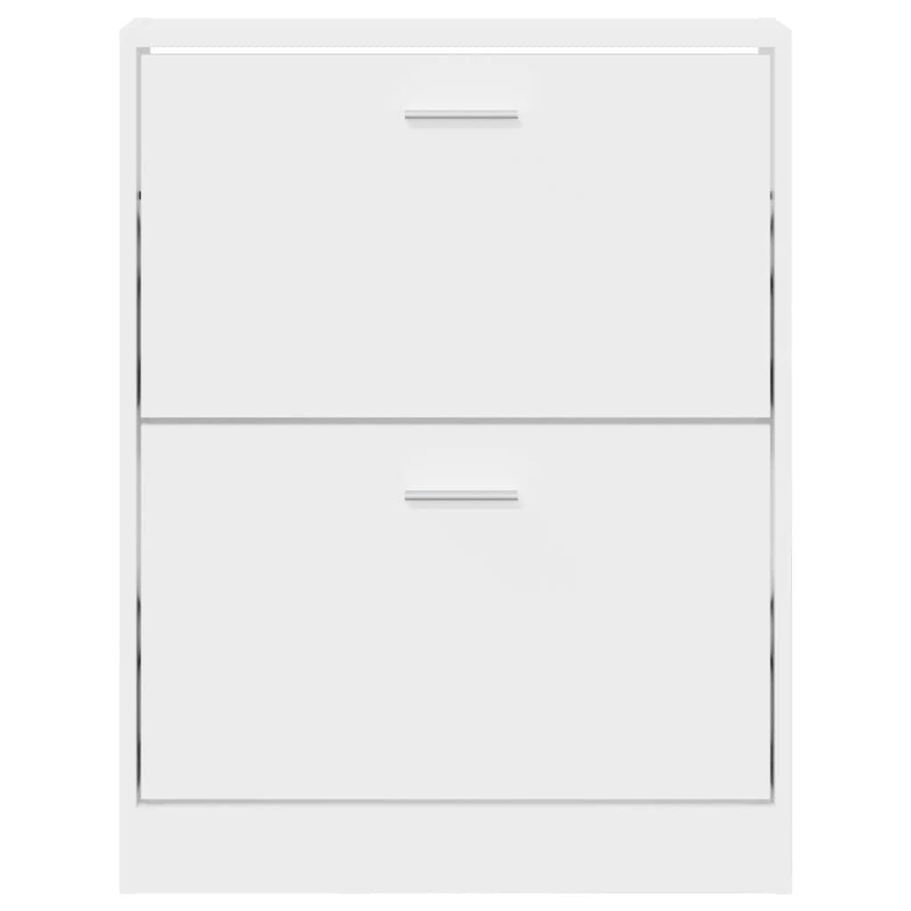 Shoe Cabinet White 59x17x81 cm Engineered Wood Price
