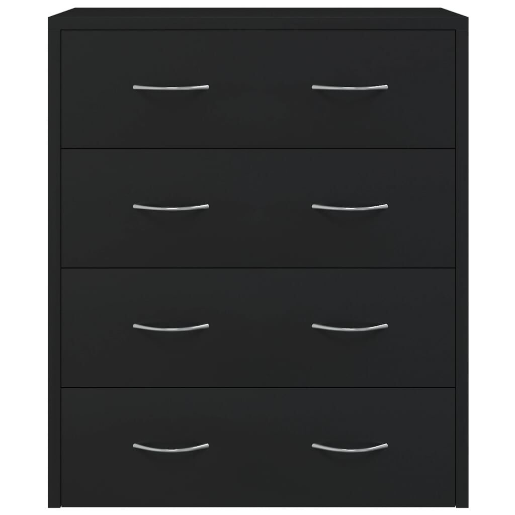 Sideboard with 4 Drawers 60x30.5x71 cm Black Price