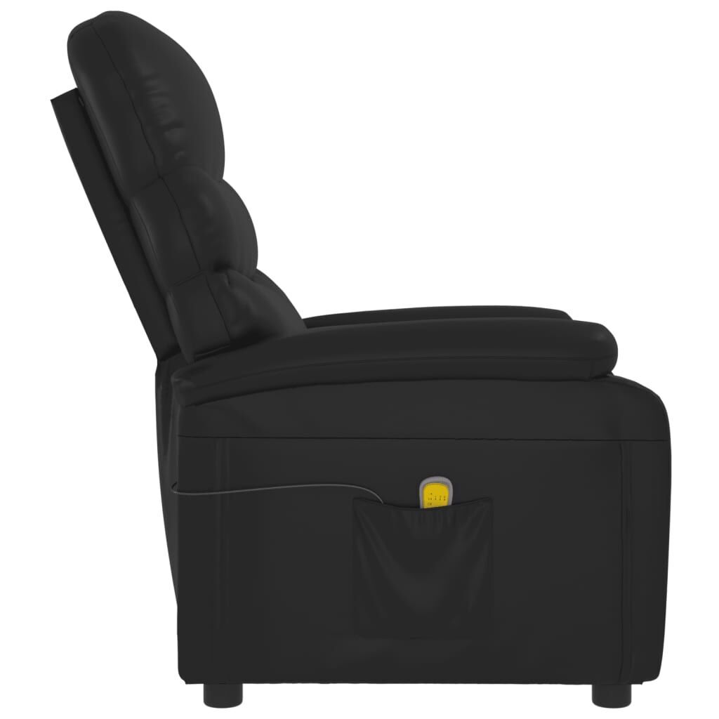 Massage Chair Black Faux Leather Price