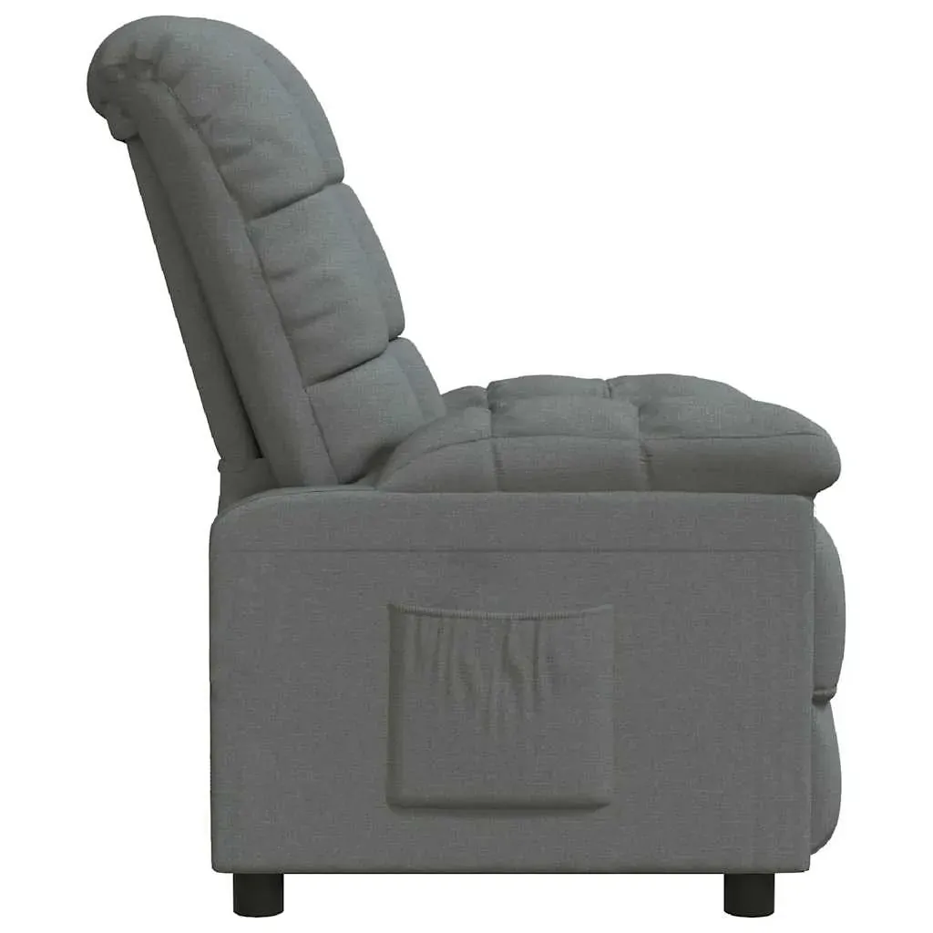 Recliner Chair Dark Grey Fabric Price