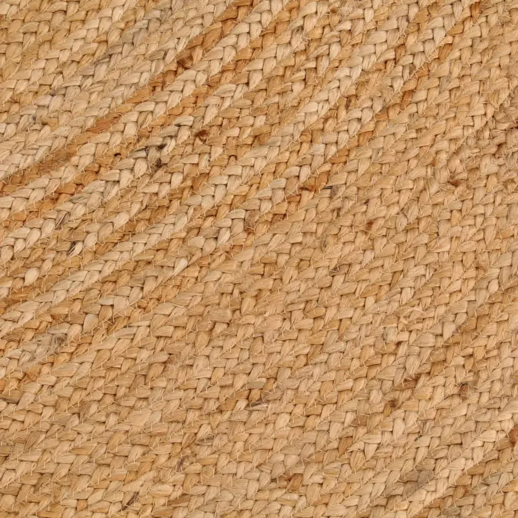 Area Rug Braided Jute 180 cm Round Price