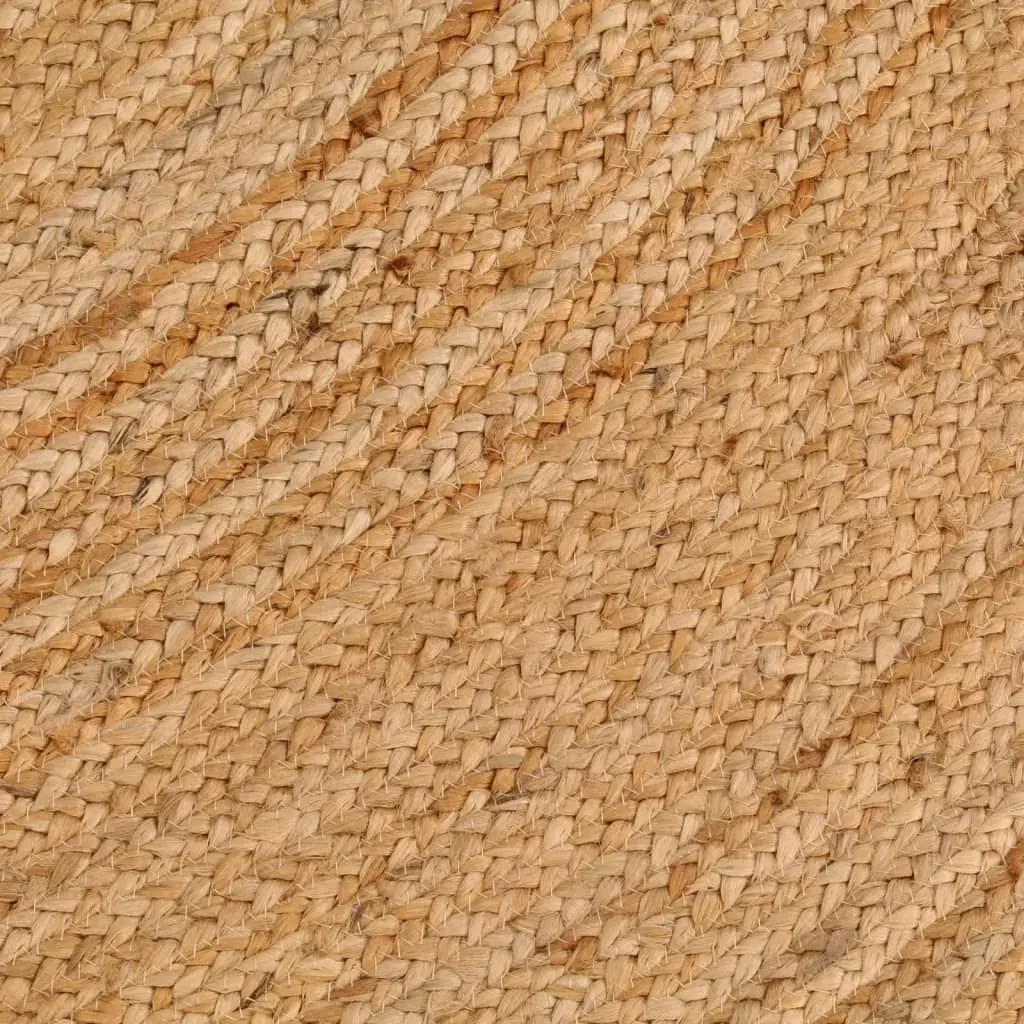 Area Rug Braided Jute 210 cm Round Price