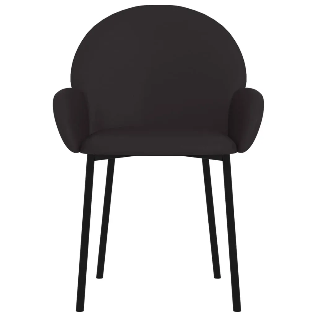 Dining Chairs 2 pcs Black Faux Leather Price