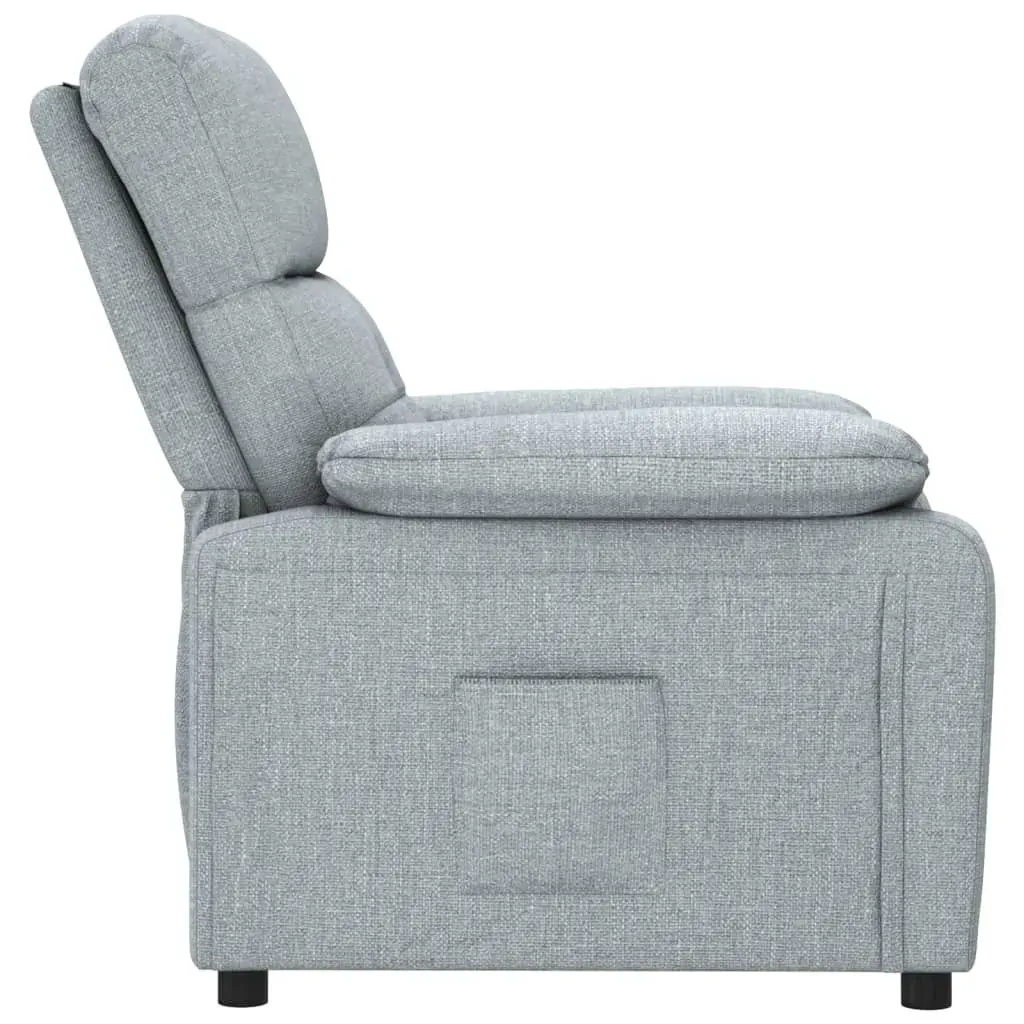 Recliner Chair Light Grey Fabric Price