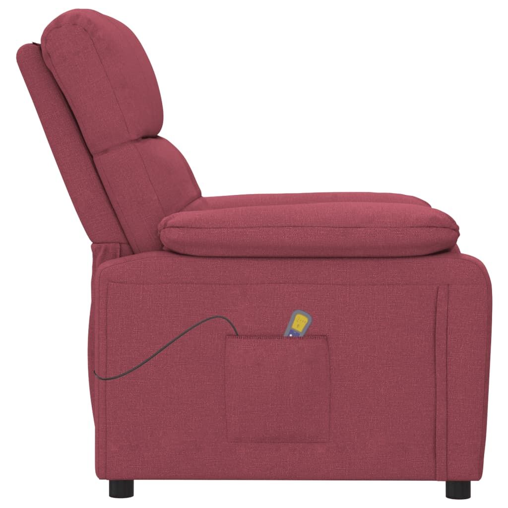 Massage Chair Wine Red Fabric Price