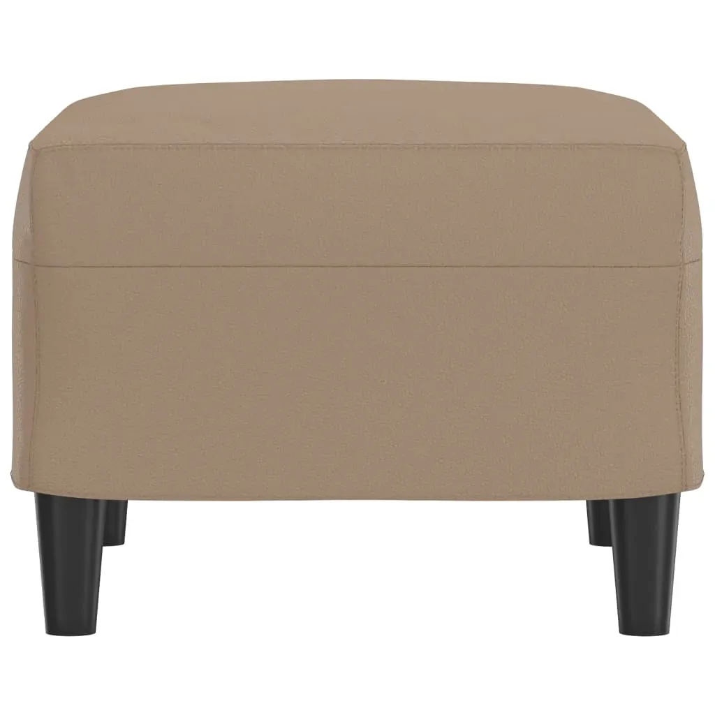 Footstool Cappuccino 60x50x41 cm Faux Leather Price