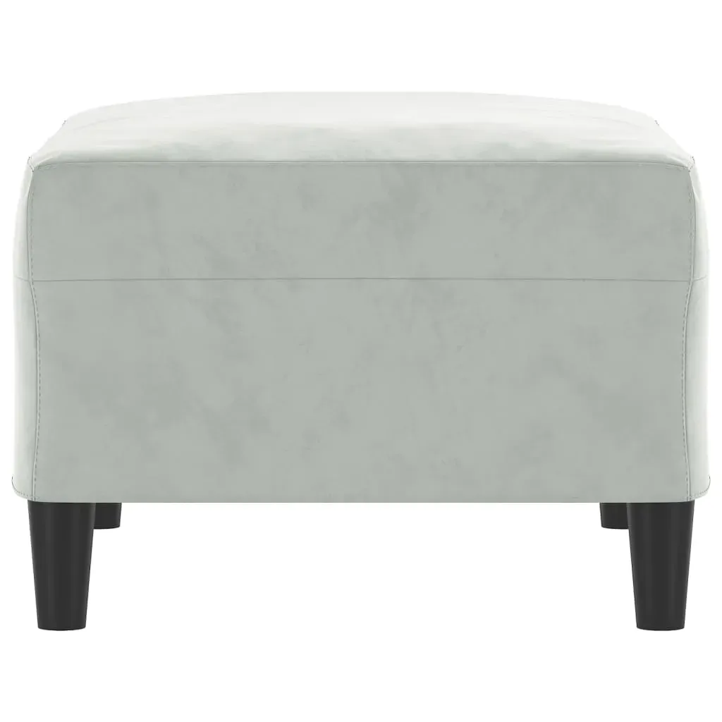 Footstool Light Grey 70x55x41 cm Velvet Price