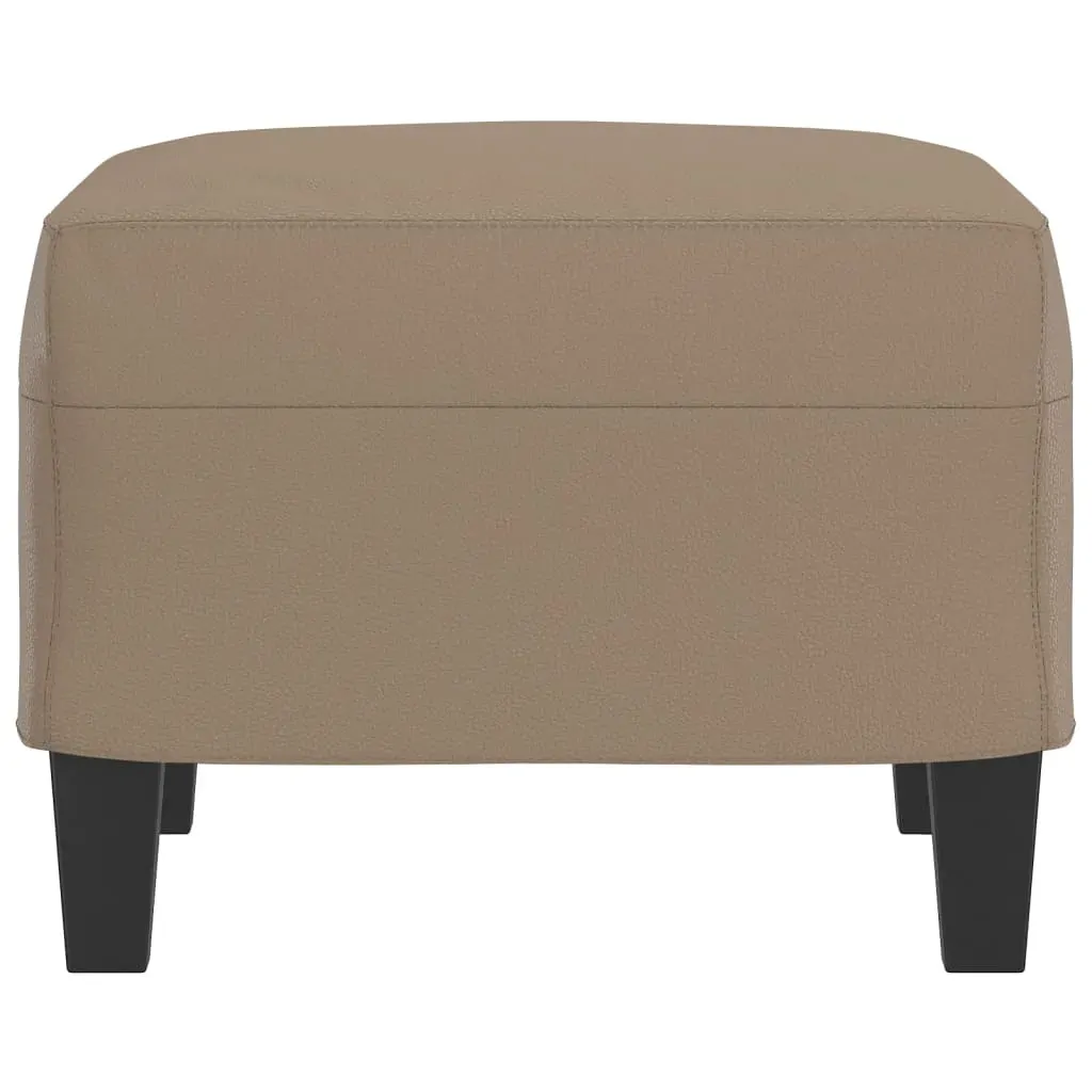 Footstool Cappuccino 60x50x41 cm Faux Leather Price