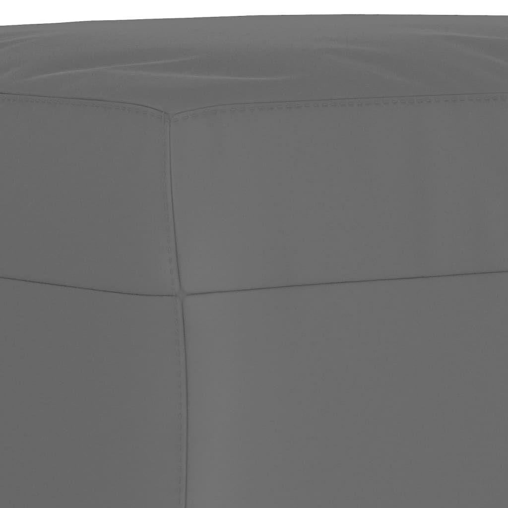 Footstool Dark Grey 60x50x41 cm Microfibre Fabric Price