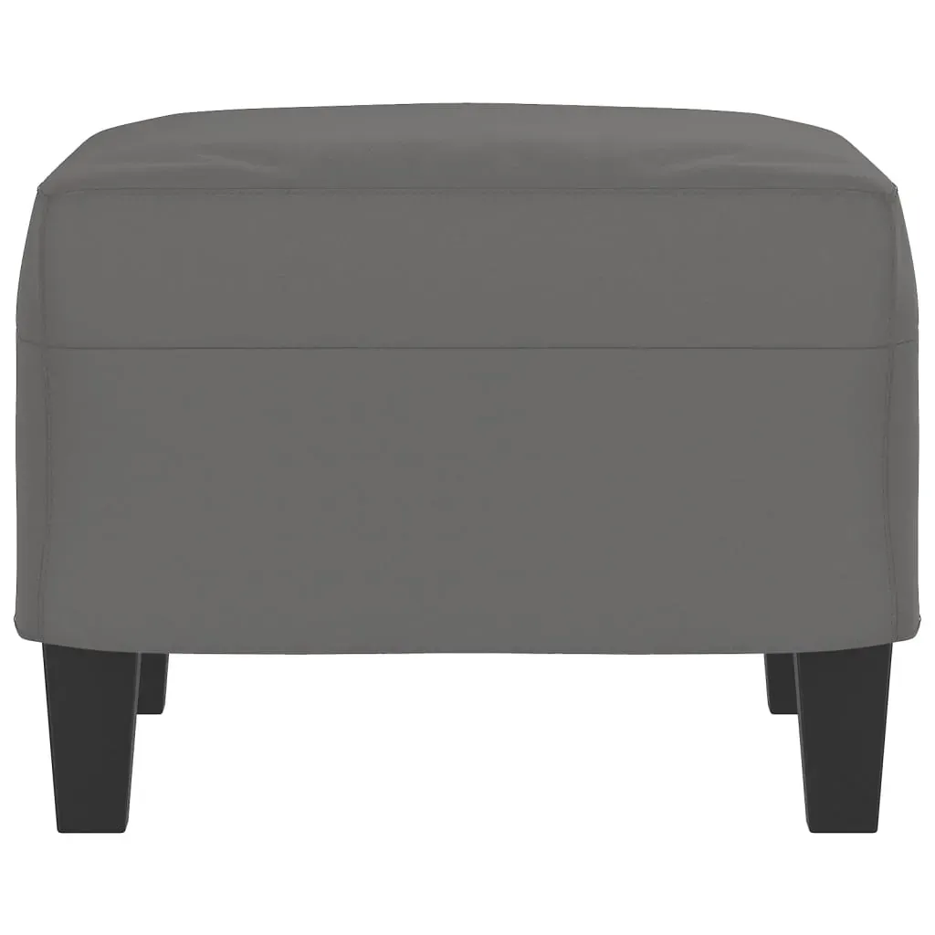 Footstool Dark Grey 60x50x41 cm Microfibre Fabric Price