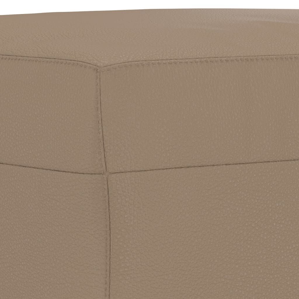 Footstool Cappuccino 70x55x41 cm Faux Leather Price